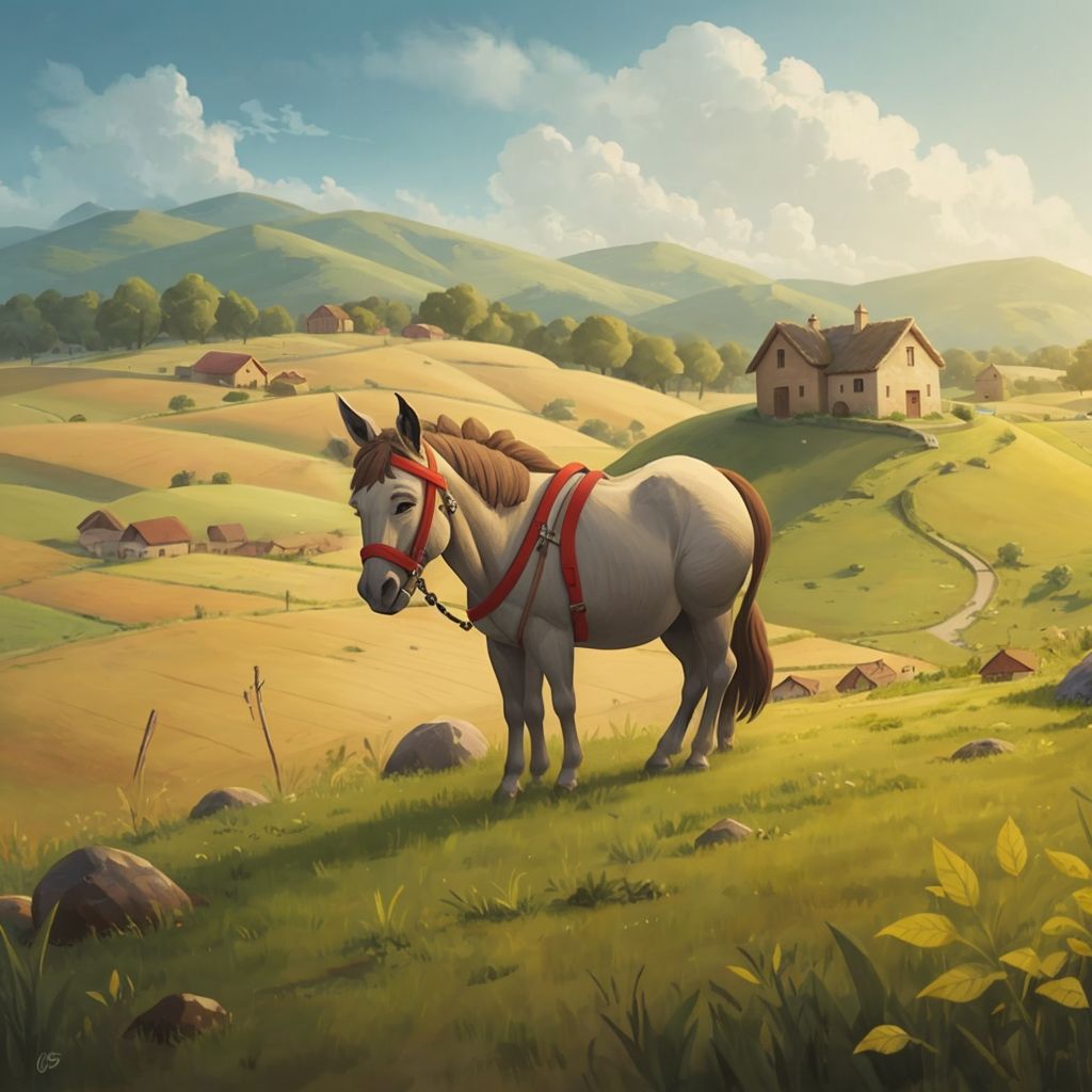 donkey and kid